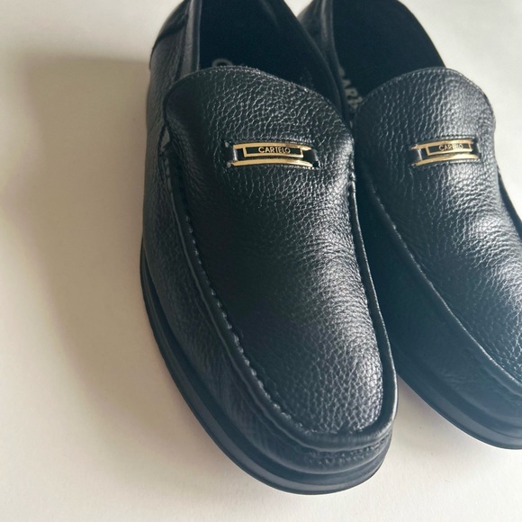 Men’s Cartelo Black Genuine Leather Rubber Outsole Loafers size 255mm, US 10 main image 7
